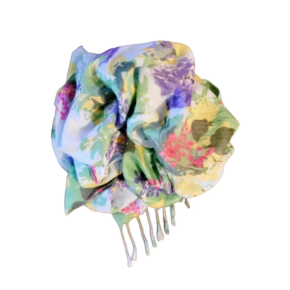 Talbots Multicolored Floral Scarf Shawl - Picture 2 of 6